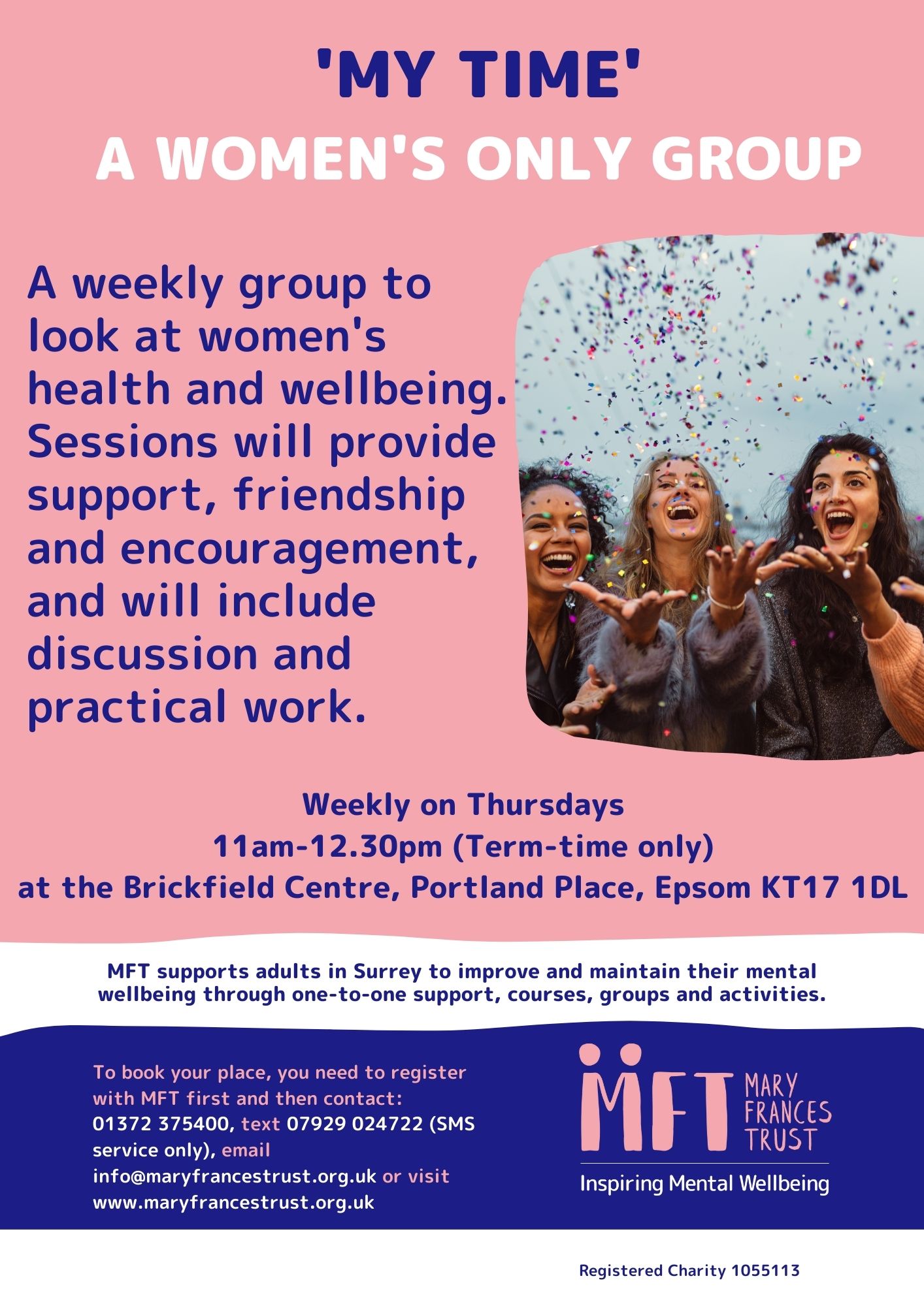 This is Mary Frances Trust's weekly support group for women only every Thursday.