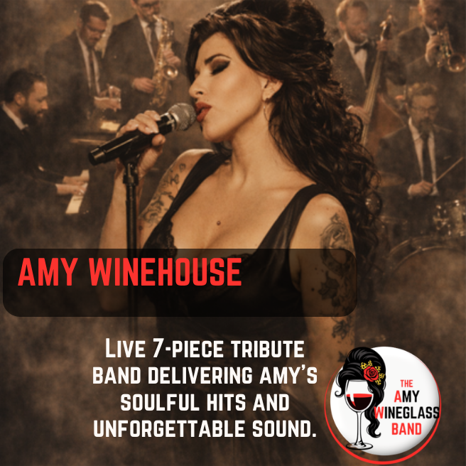 Amy Winehouse Live 7-piece tribute band delivering Amy' souful hits and unforgettable sound. The Amy Wineglass Band.