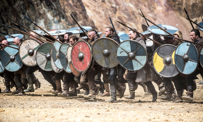 Saxon shield wall. Saxon shield wall.