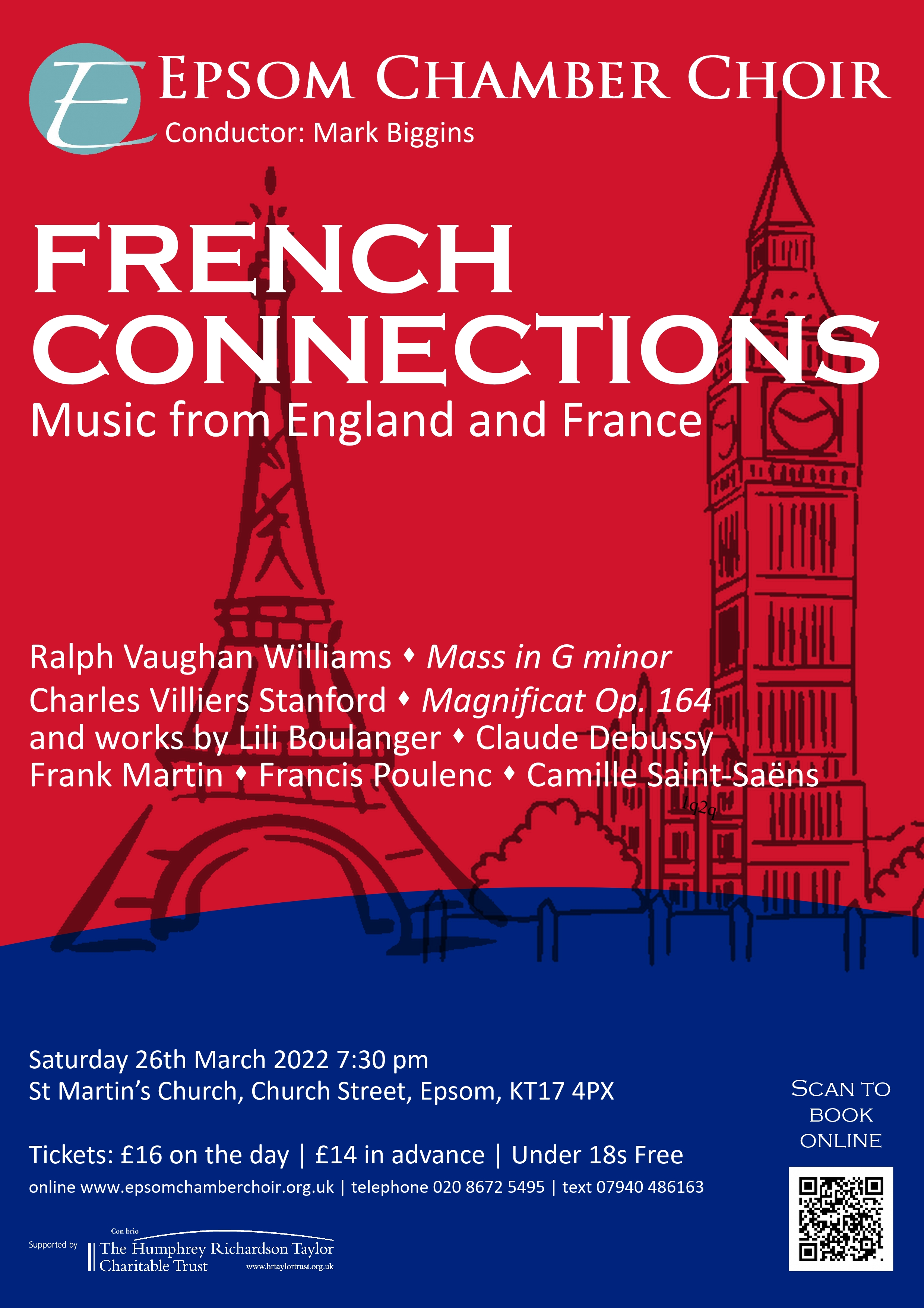 French Connections concert, Epsom Chamber Choir