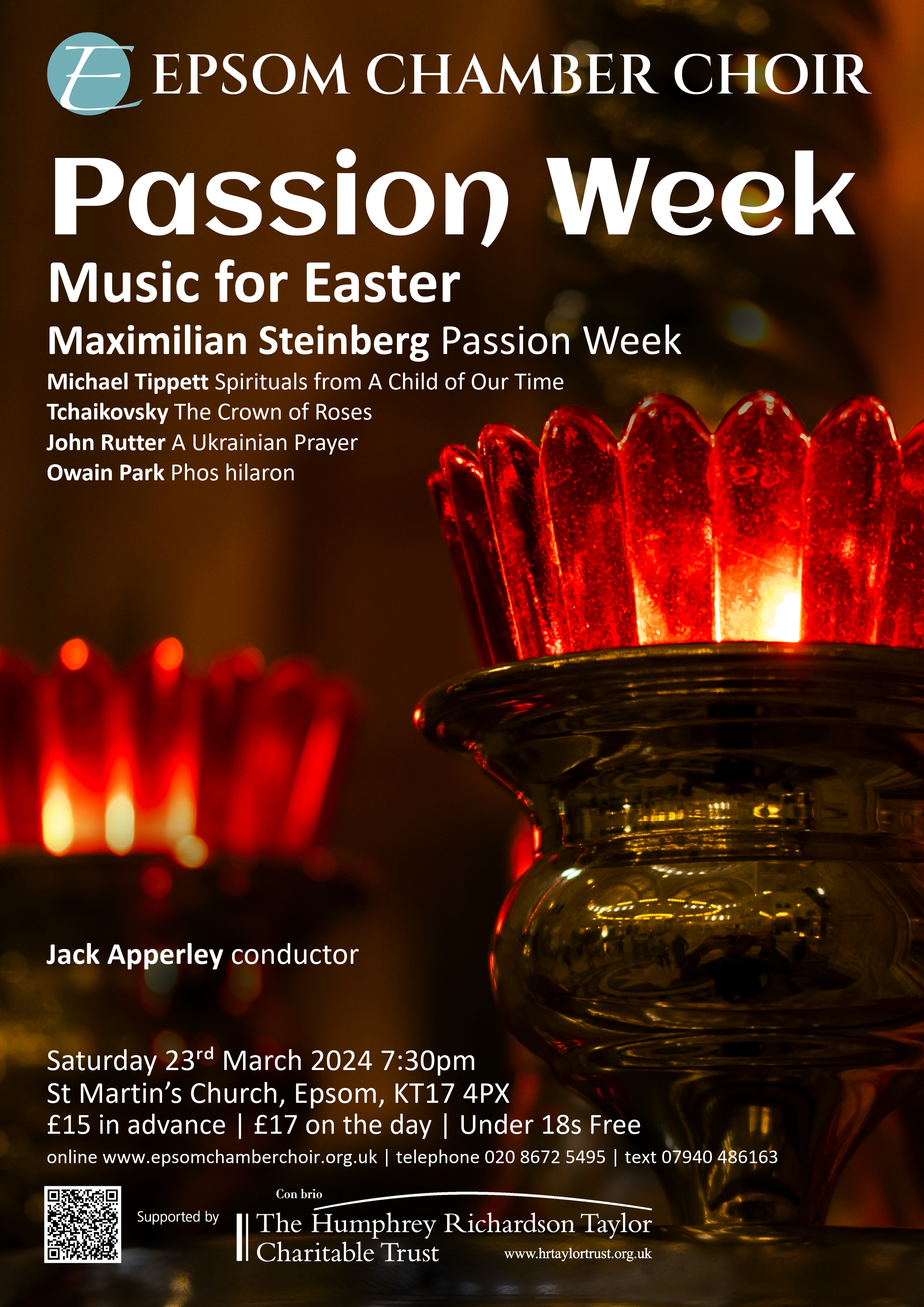 Passion Week Poster 23 March 7.30 pm St Martin's