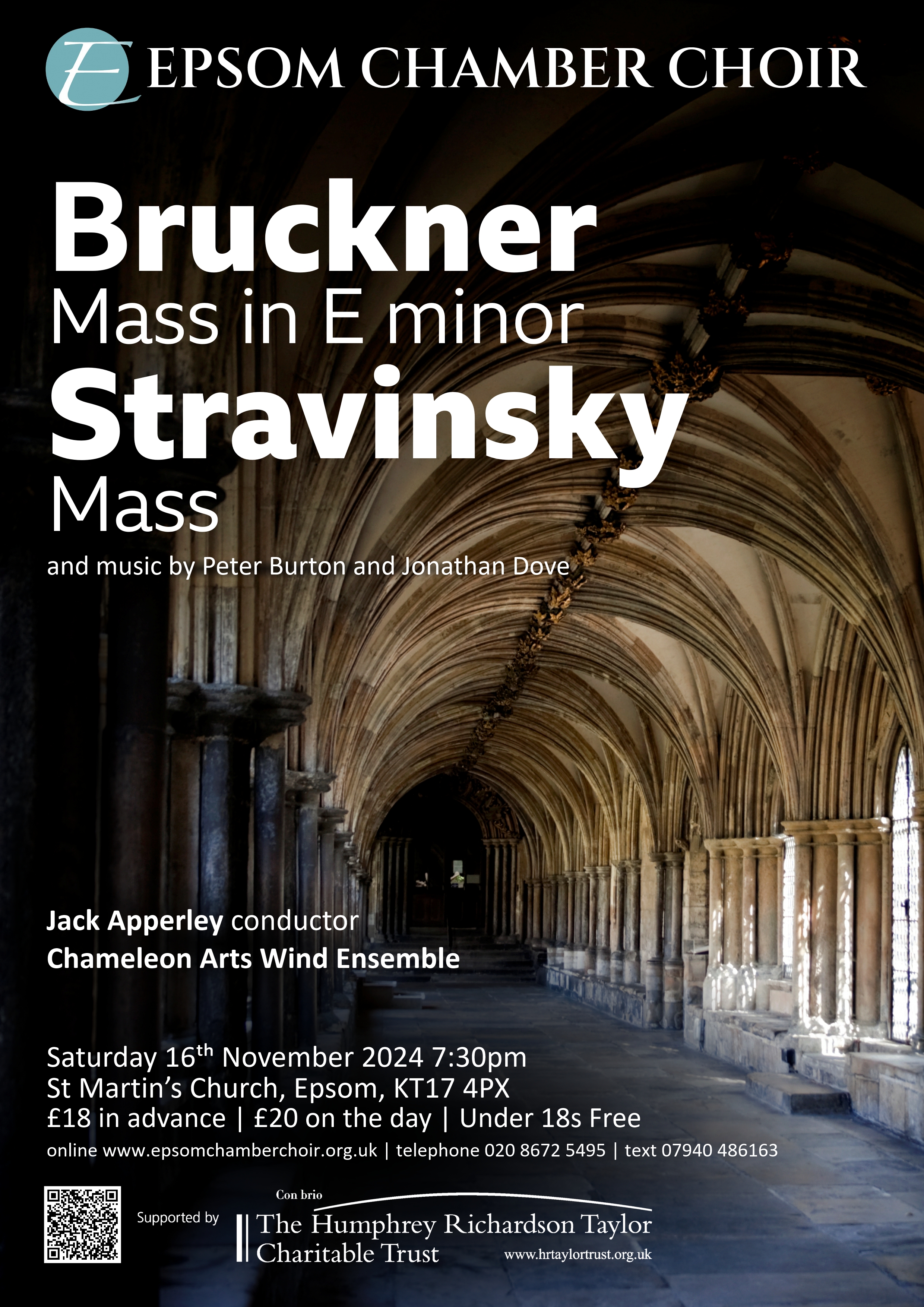 Bruckner & Stravinsky Choral concert