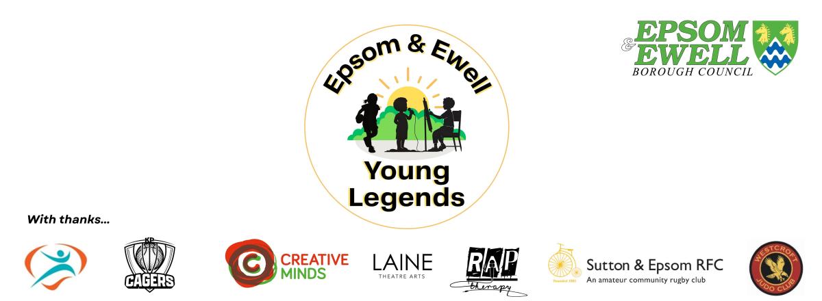 Council's Epsom & Ewell Young Legends logo