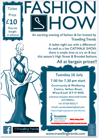An exciting evening of fashion & fun hosted by Travelling Trends  A ladies night out with a difference!  As well as a live CATWALK SHOW, there is ample time to try on & buy this season's High Street & Branded fashions.  All at bargain prices!!
