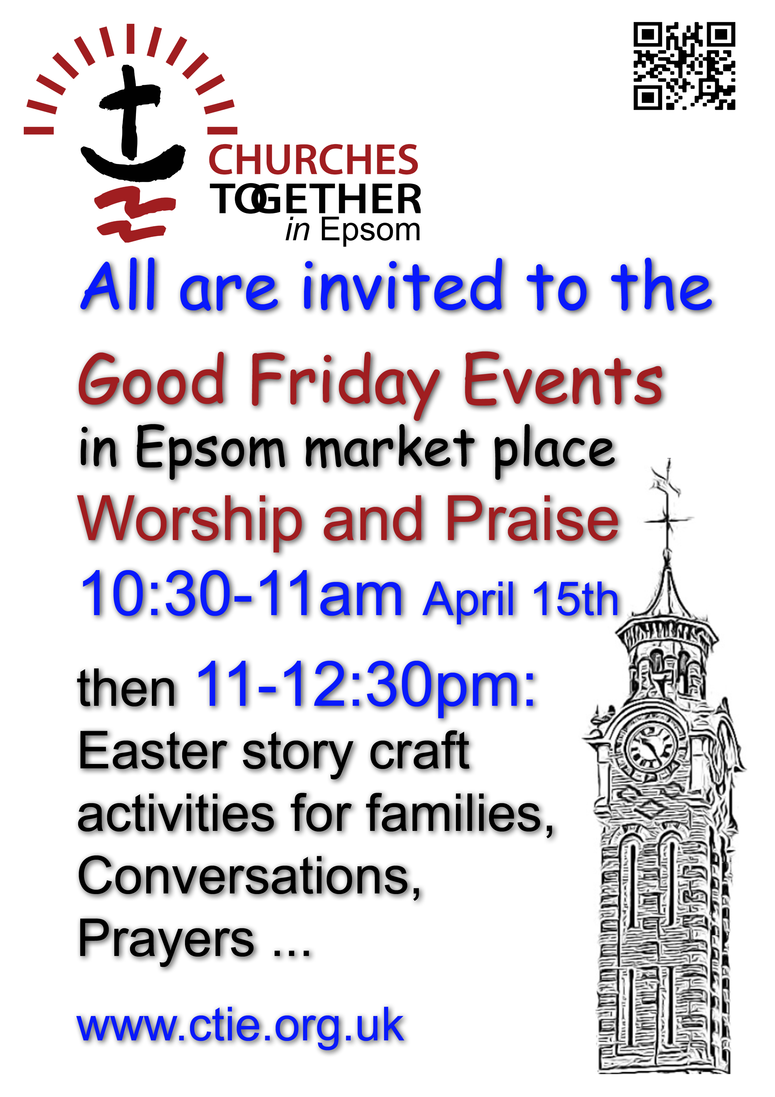 Come, with your friends and neighbours, to an open-air ecumenical service of Worship and Praise