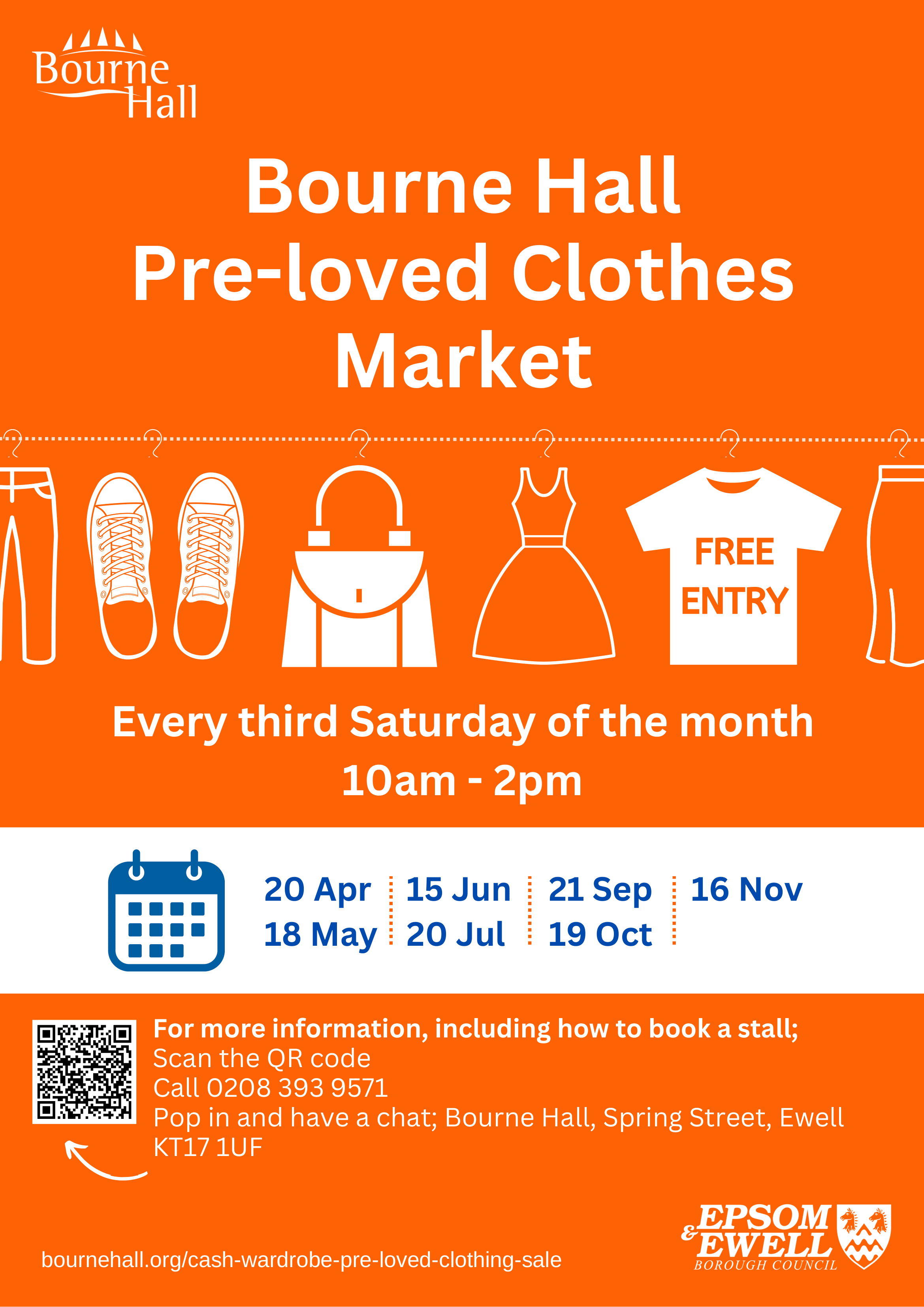 Bourne Hall Pre-loved Clothes Market