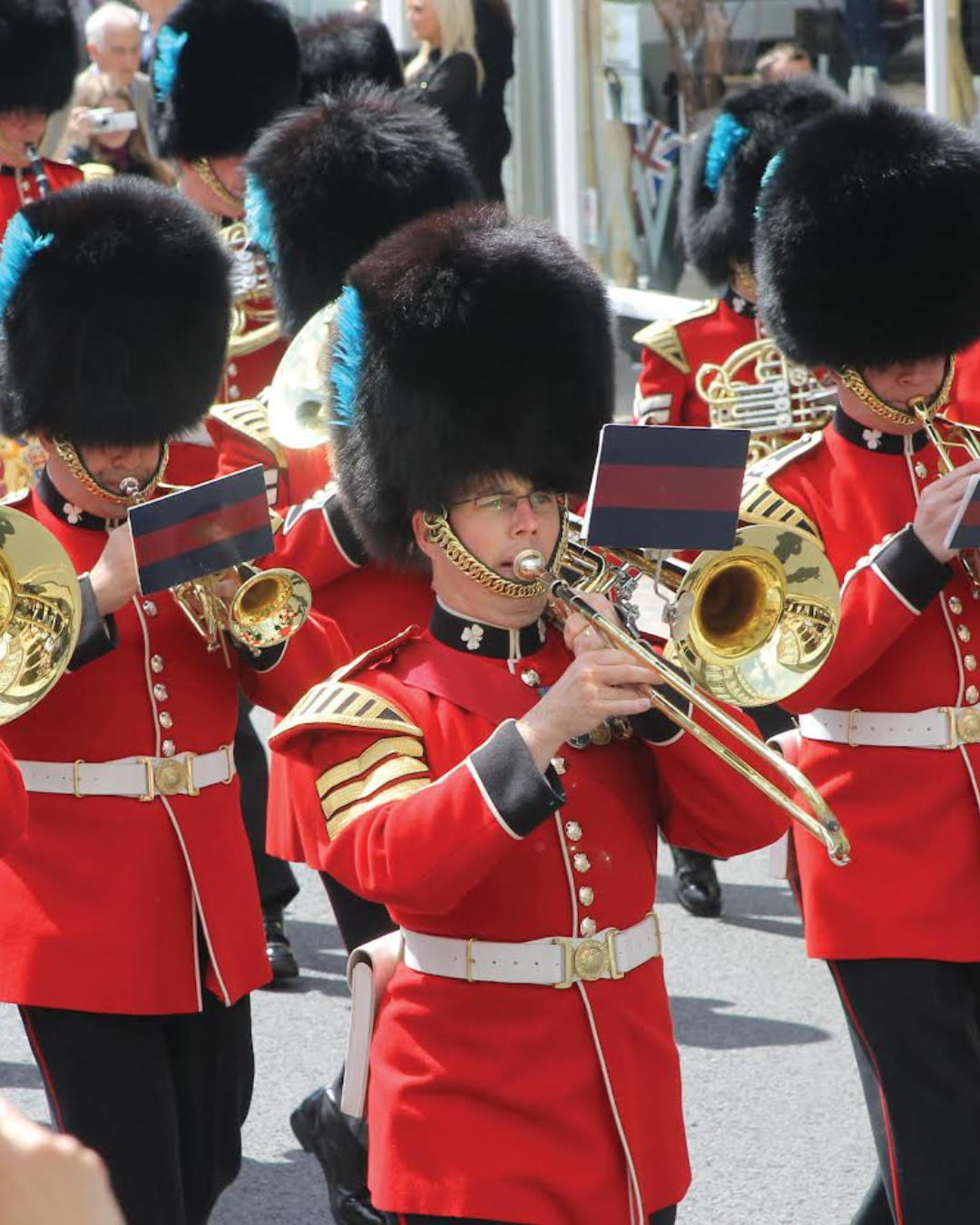 photo of the mentioned band, performing in parade