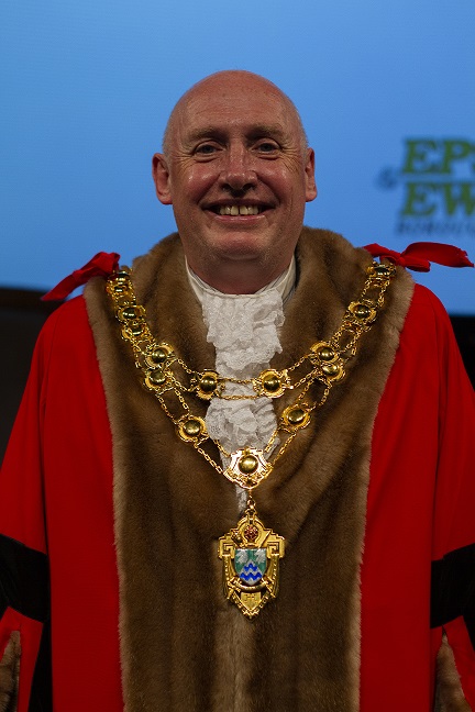 Image: Councillor Peter O’Donovan, the new Mayor of Epsom and Ewell